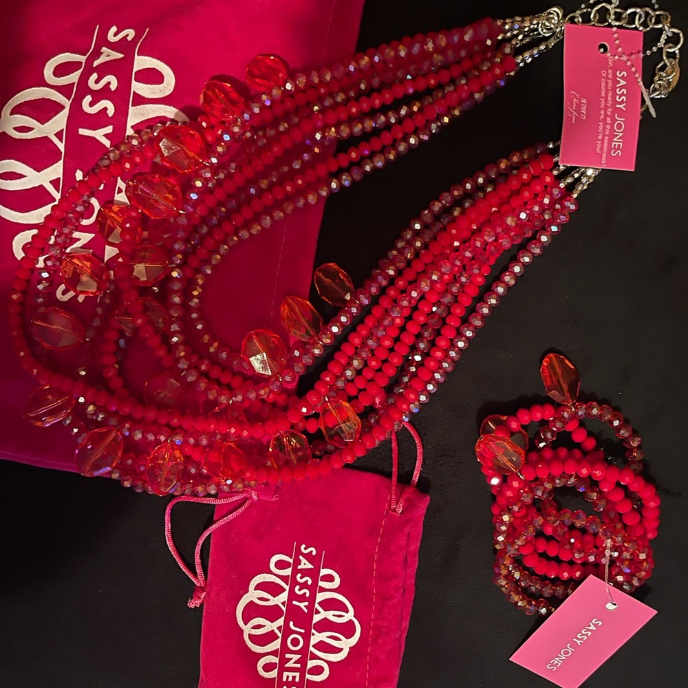 Necklace and bangle stack